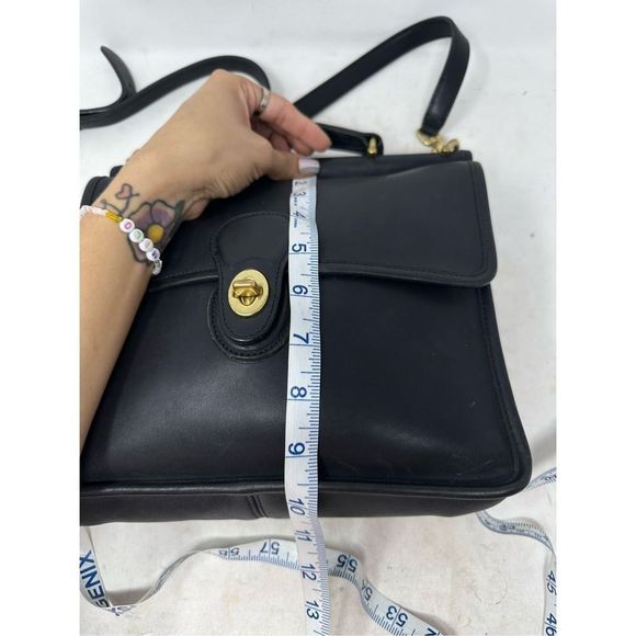 Coach Black Crossbody Bag with Structured Design - Picture 11 of 11